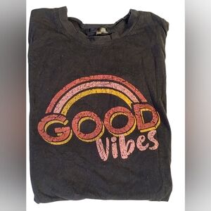 Good Vibes Black Kids Shirt